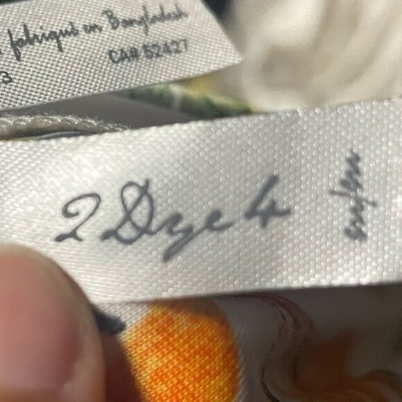 2Dye4 Tropical Floral Maxi Dress – White with Orange & Green Print – Women’s - M - Picture 10 of 13